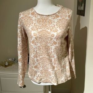 Charter Club long sleeved cotton t-shirt, size M - like new condition!